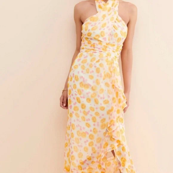 midi dress herst clare Clare Solid Maxi Dress Green / XL